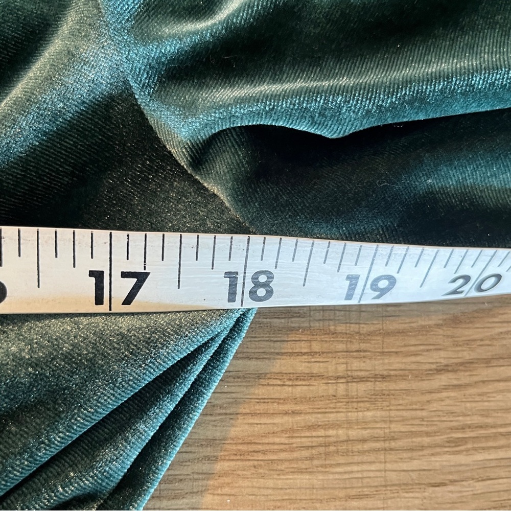Baltic Born Dress Artemis Velvet Maxi Deep Lagoon Green Short Sleeve Sz Large - Picture 10 of 12